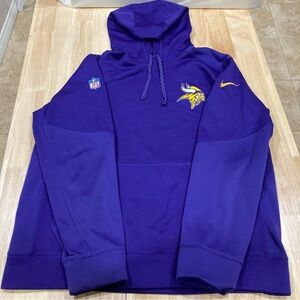 NFL Nike Minnesota Vikings Men's Therma Fit Pullover Hoodie Size L